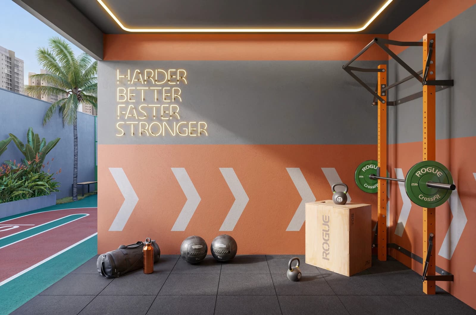 Perspectiva do box de crossfit